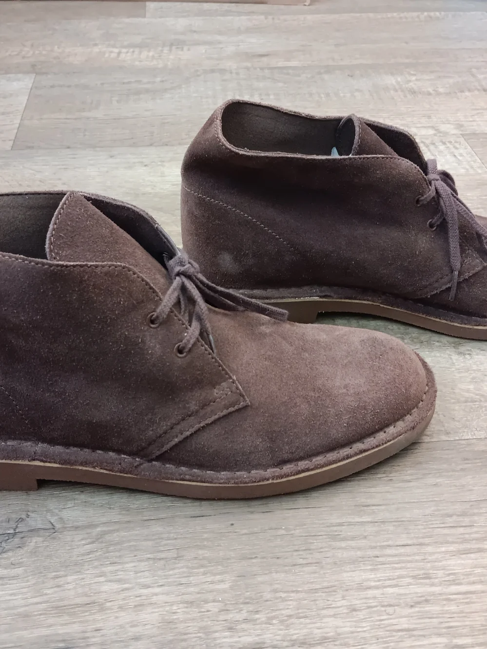 Clarks Bushacre 2 Brown Suede Lace Up Ankle Chukka Boots Men's Size 11